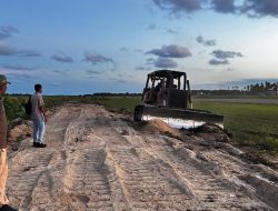 Antisipasi Risiko Penerbangan, Lanud Raden Sadjad Lakukan Penataan Drainase